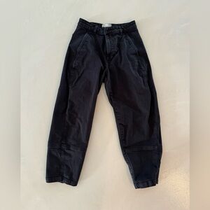 Everlane The Utility Barrel Pant in Black Sz 4